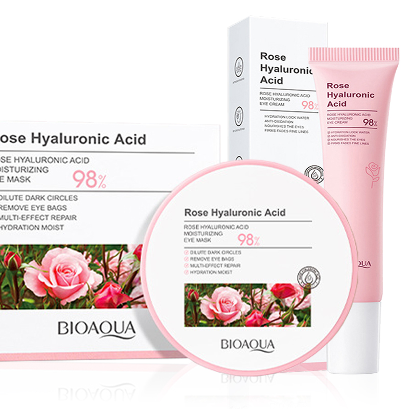 Skincare Bioaqua - 60 teile/schachtel BIOAQUA Rose Hyaluronsäure Augenmaske