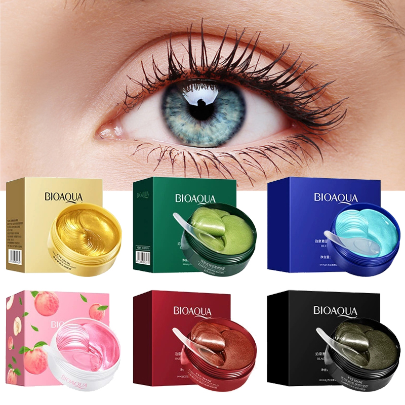 Skincare Bioaqua - 60 Stück BIOAQUA Kristall-Kollagen-Augenpads gegen Augenringe,