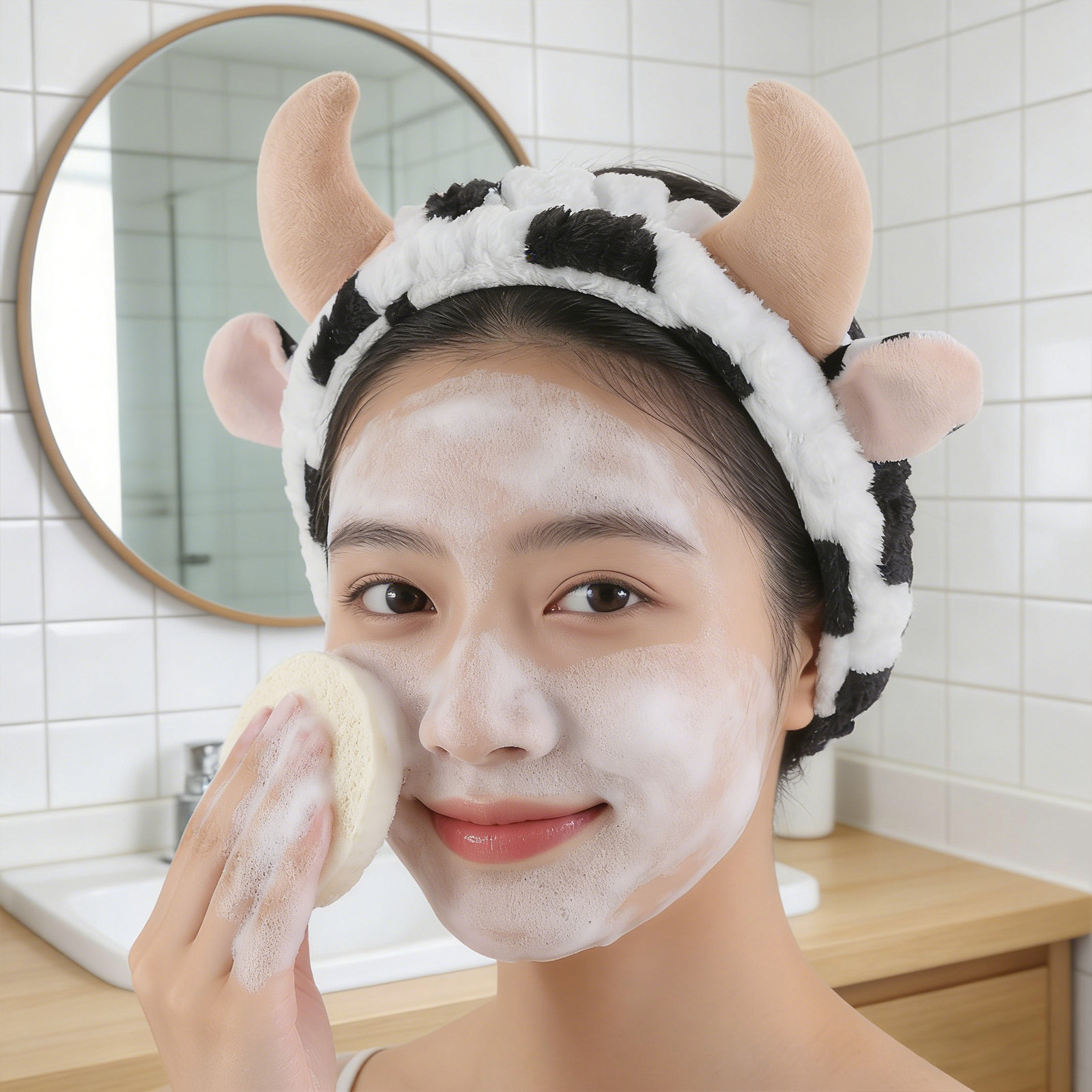 1 Set Kuh-Spa-Stirnband und Ar – Skincare Animate Bewertung und Preis