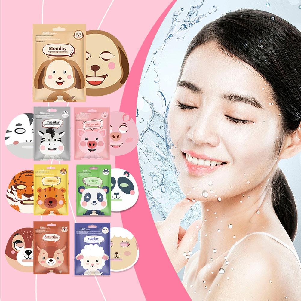 10PCSCute Cartoon Gesichtsmask – Skincare Animate Bewertung und Preis