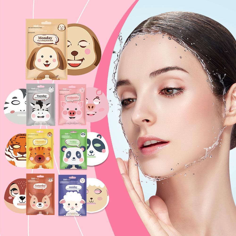 10PCSCute Cartoon Gesichtsmask – Skincare Animate Bewertung und Preis