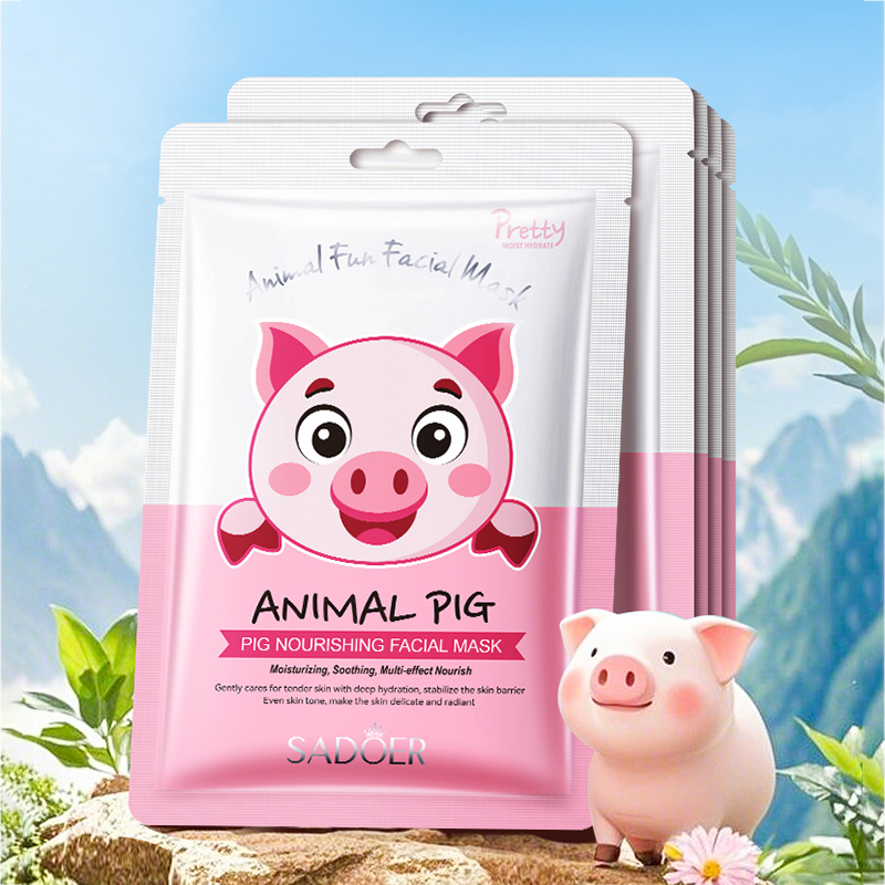 5 Stück SADOER Tiermuster-Mask – Skincare Animate Bewertung und Preis
